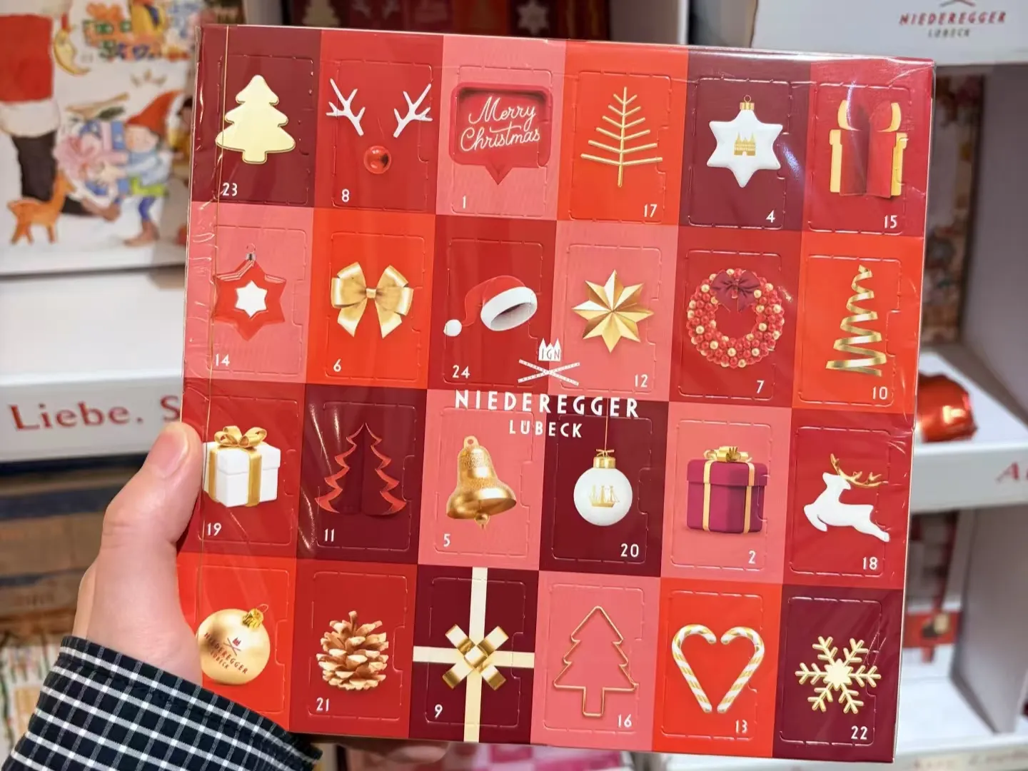 O valor único da caixa cega de papel para presente de Natal