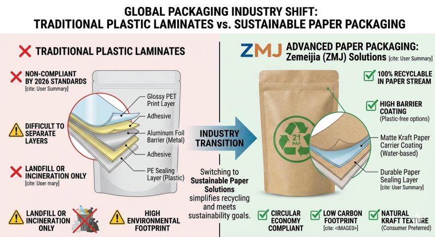 ​Por que as embalagens 100% de papel estão conquistando os varejistas globais em 2026