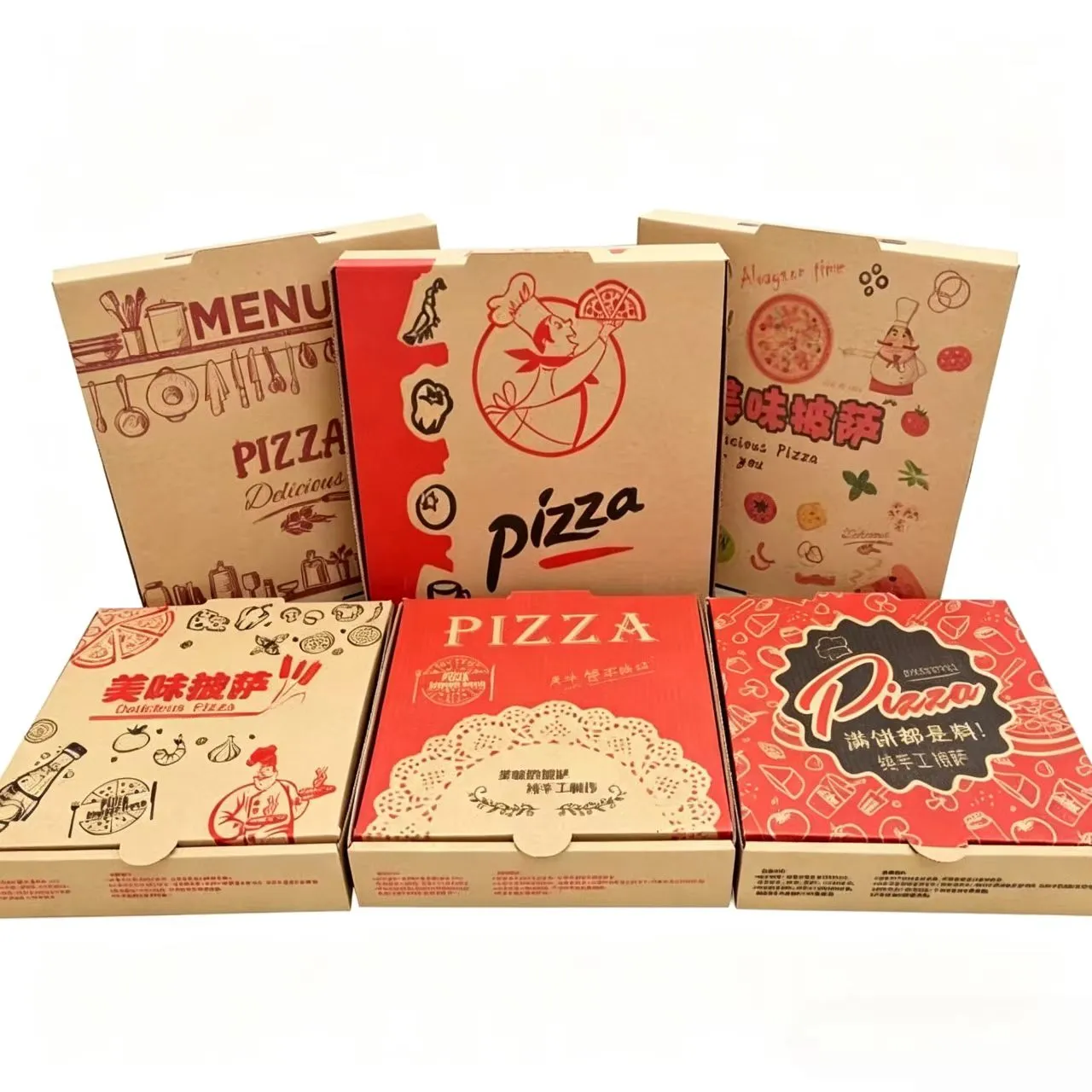Pizzaria australiana reordena caixas de pizza personalizadas